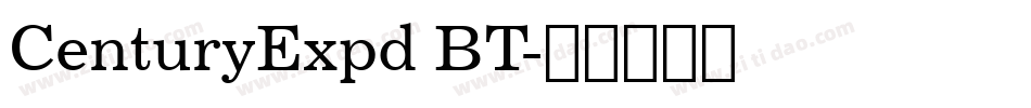 CenturyExpd BT字体转换